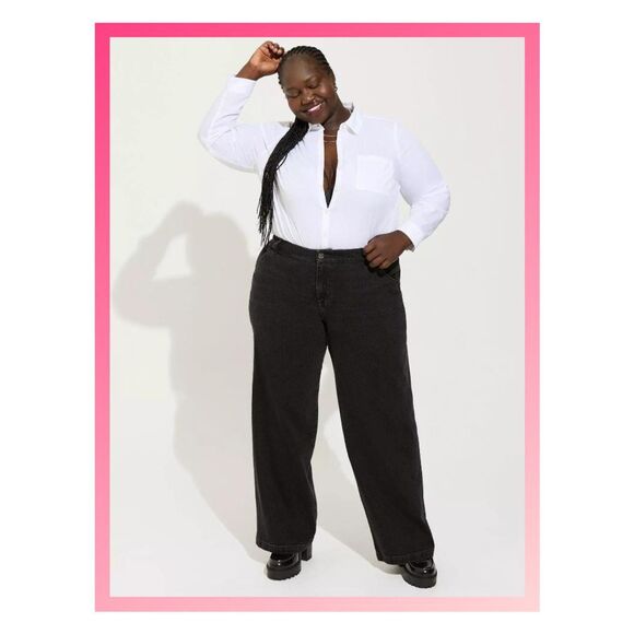 NWT Torrid Straight Classic Denim High-Rise Carpenter Jeans Size 16 Regular - Picture 1 of 6